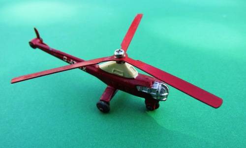 VERY SCARCE VINTAGE DIE-CAST METAL NO 716 SIKORSKY HELICOPTER BY DINKY TOYS, ENGLAND.