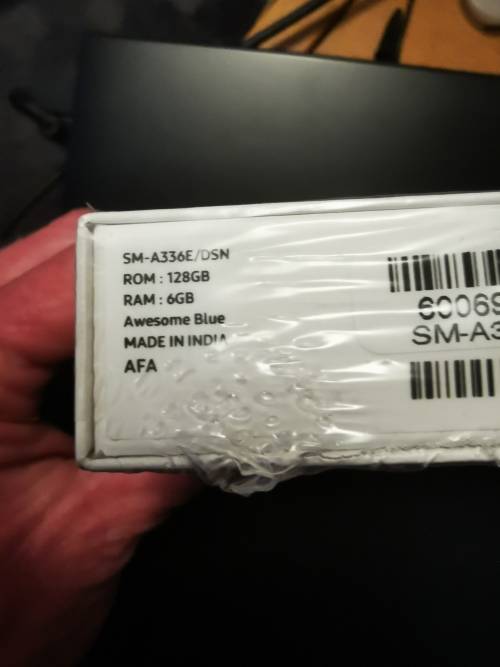 Samsung Galaxy A33 5G - 128GB - 6GB Ram - Dual Sim - Awesome Blue - New and Sealed