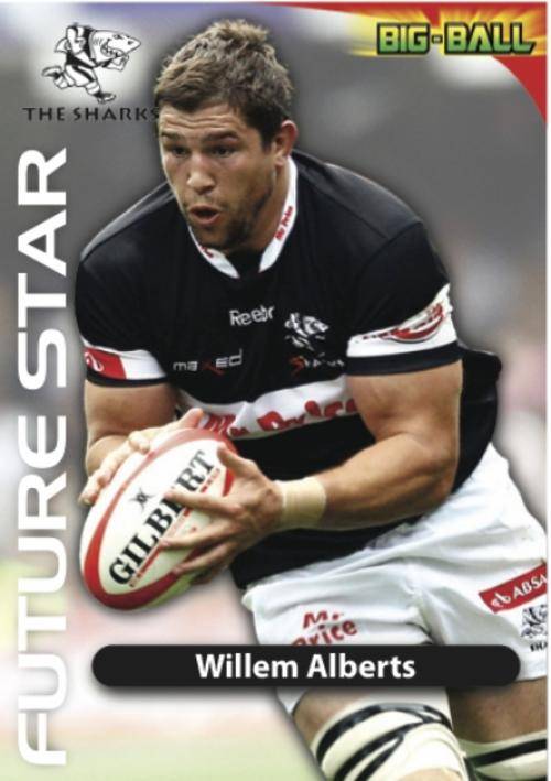 2010 Big ball trading cards Willem alberts  future star card FS07