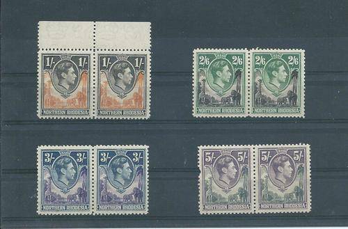 Northern Rhodesia def issue 1938 pairs UM, see scan!!!! R1300+++++