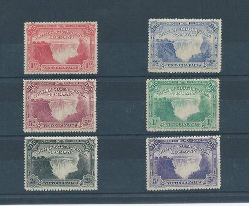 Rhodesia 1905 opening of Vic falls full set MM!!!! SG valued at 225 Pounds!!!!!!