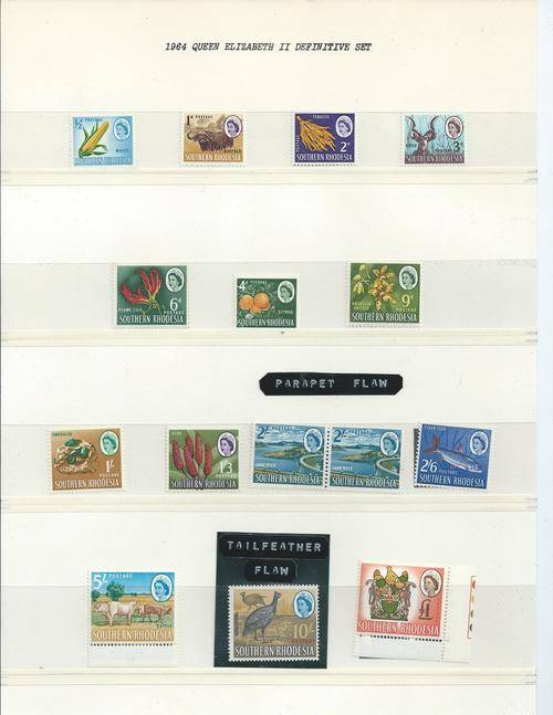 Southern Rhodesia 1964 Def set with flaws. Immaculate UM collection!!!!