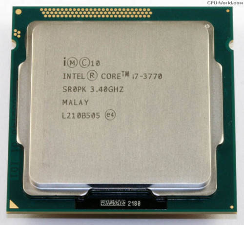 Intel Core i7-3770 (Excl HSF) Ivy Bridge Quad-Core 3.4GHz (3.9GHz Turbo) LGA 1155 77W Processor
