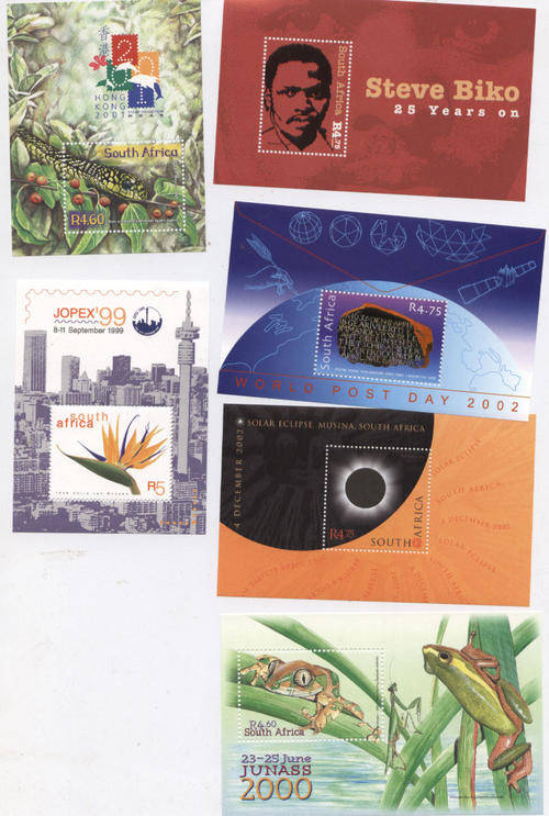 RSA SELECTION 6 MINIATURE SHEETS see scan