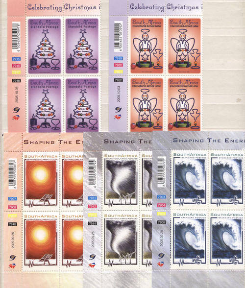 RSA MNH BLOCKS 2005 SEE BELOW