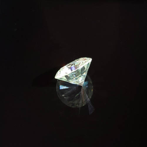 0.91ct Light Green Moissanite