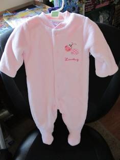 edgars pink baby grow 3-6 months