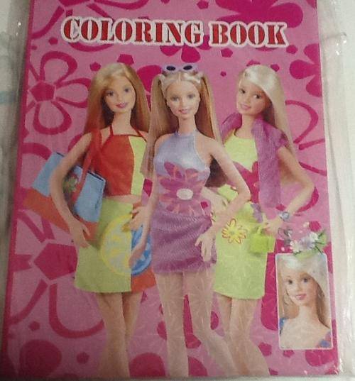 barbie COLORING BOOK WITH 2 STICKER PAGEs