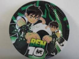 ben 10 kids PARTY BIG PAPER PLATES(10)