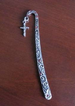 Silver bookmark with cross - stunning for wedding thank you gifts