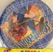 Spiderman kids party big paper plates (10)