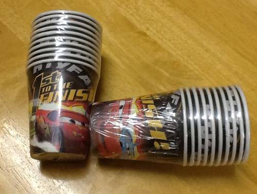 Cars mcqueen kids party CUPS / GLASSES (10)