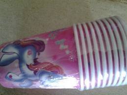 MY LITTLE PONY PARTY paper CUPS / GLASSES (10)