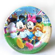 Mickey and minnie mouse kids PARTY BIG PAPER PLATES(10)