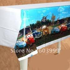 KIDS PARTY - cars McQueen plastic - TABLECOver 132X220CM