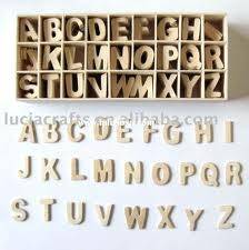 WOODEN chipboard ALPHABET LETTERS 2.2cm - scrapbooking - 5 of each letter a-z