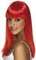 Red wig long hair - dress up