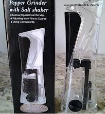 Pepper grinder with salt shaker