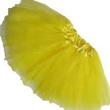 Girls tutu skirt - yellow princess dress up - bee