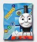 Thomas train polar fleece throw blanket 120x150cm