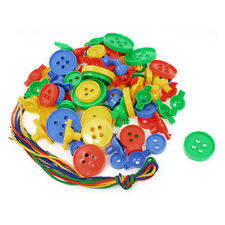 KIDS EDUCATIONAL plastic Building shapes - big buttons - threading - was R100