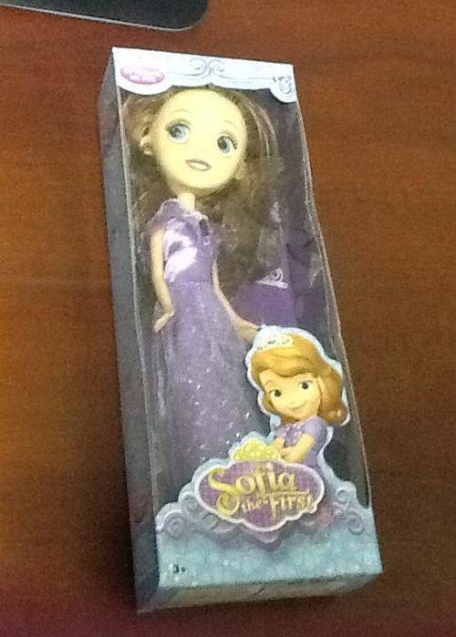 Princess sofia plastic doll 25cm