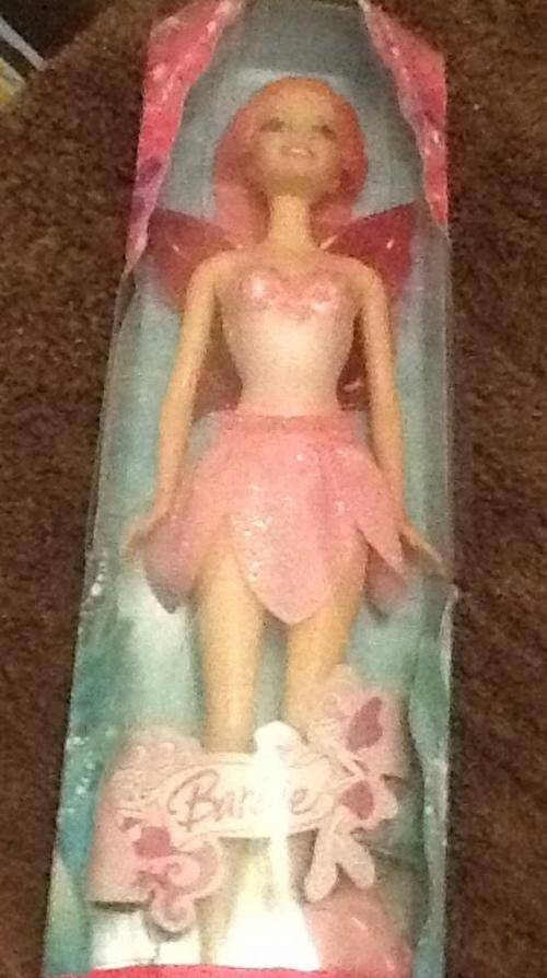 BARBIE pink fairy doll - packaging bit damaged