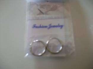 small sleepers / hoops - 1.3cm - silver