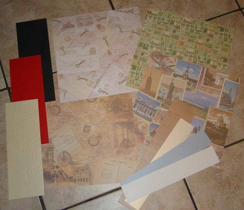 Travel scrapbook set
