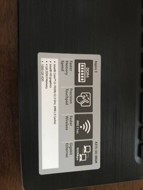 Acer Aspire 3 || i3 7th Gen || 1TB || EXCELLENTCondition