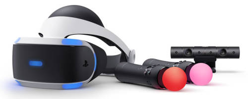 PSVR HEADSET INCLUDING 2 MOTION CONTROLLERS