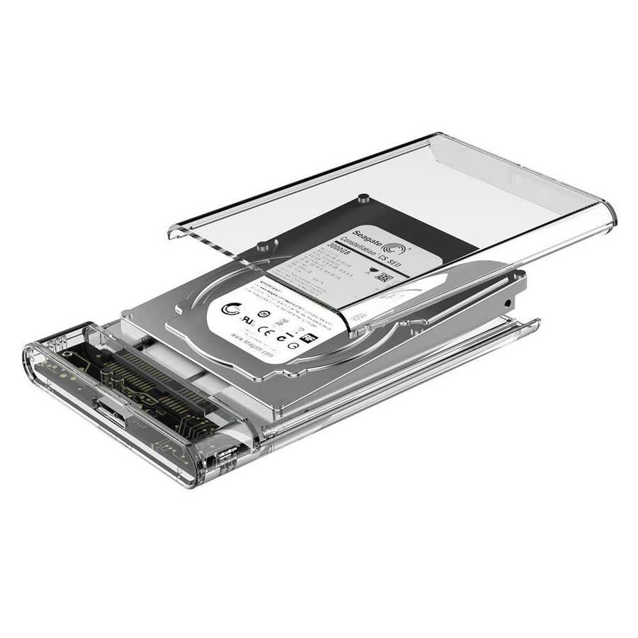 Seagate 1TB Portable Hard Drive - Transparent