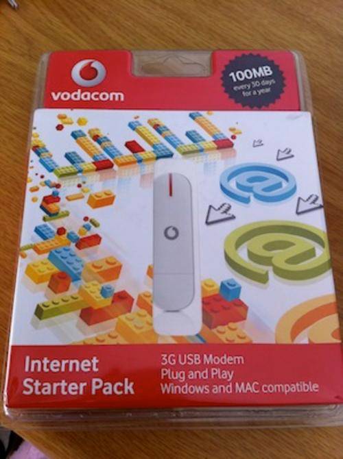 VODACOM 3G MODEM Internet Starter Kit + 100MB/month for 1 year
