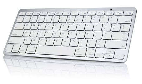 Ultraslim Wireless Bluetooth Keyboard for Apple iPad, Galaxy, Playbook, Android and Tablet Computers