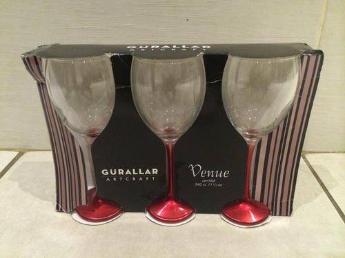 3x stylin' Wine Glasses (340ml)