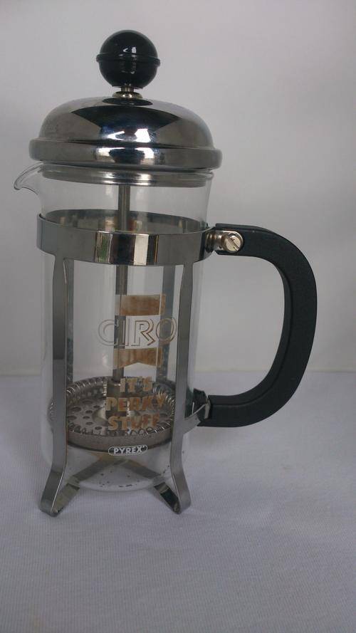 COFFEE MAKER STAINLESS STEEL HEAT RESISTANT PYREX GLASS