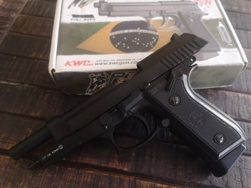 1 Only CO2 GAS BLOWBACK M92 FULL AUTO /SEMI AUTO METAL HEAVY FULL WEIGHT 4.5MM STEEL BB PISTOL