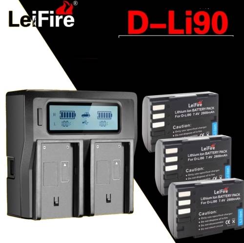PENTAX D-Li90 3in1 battery kit for pentax K SERIES CAMERA