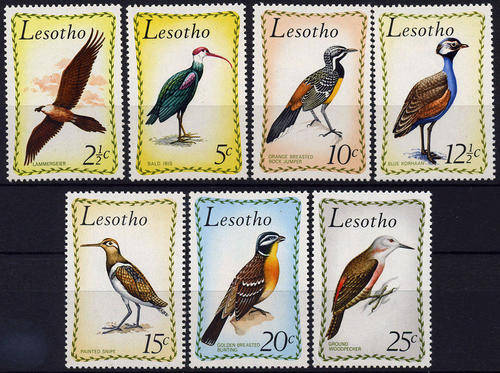 Lesotho, 1971, Sc105-111(7), MNH, Bird Stamps