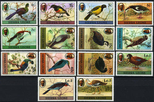 Sierra Leone, 1980, Sc463-476(14), MNH, Bird Stamps