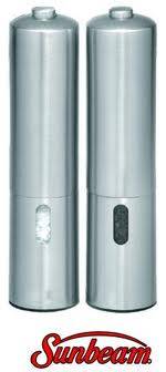 Salt and peper mill stainless steel body electric