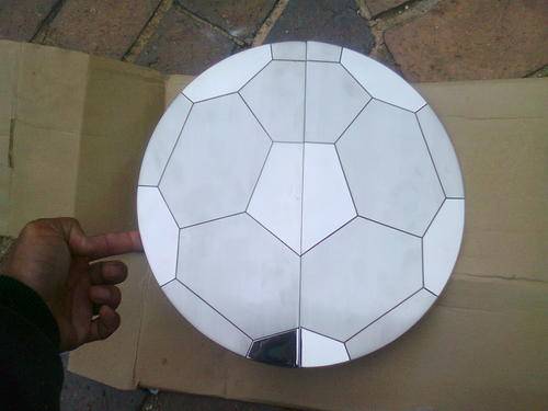 WONT SEE THIS JUST ANYWAY SOCCER BALL DOOR HANDLE STAINLESS STEEL