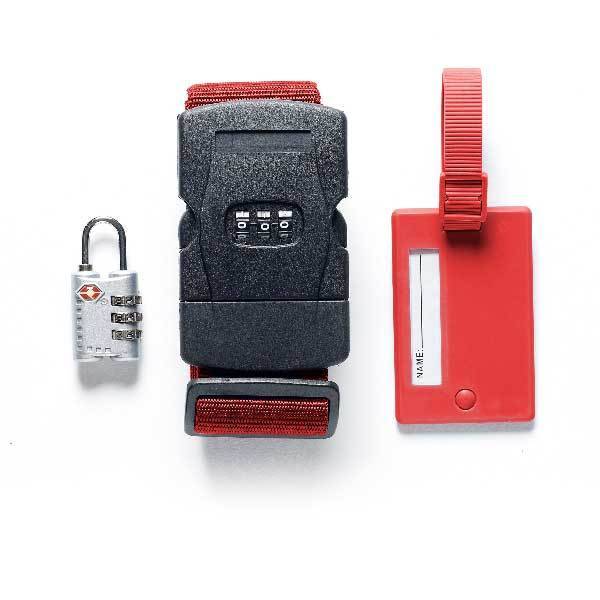 Travel mate 3 in one luggage security kit