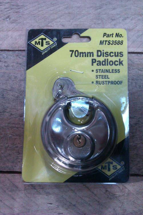 70mm Discus padlock ss