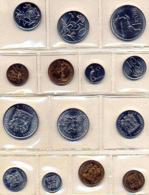 1984 UNC SOUTH AFRICAN COIN SET IN PLASTIC COVER