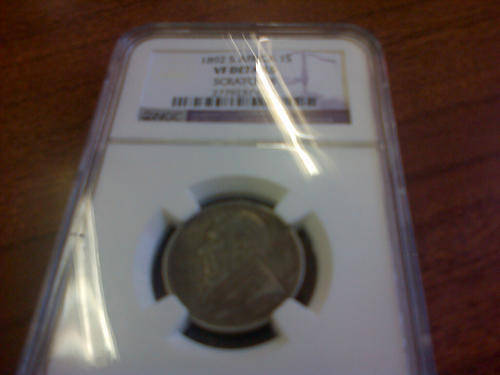 ZAR NGC 1892 SOUTH AFRICA S1 SHILLING GRADED VF DETAILS