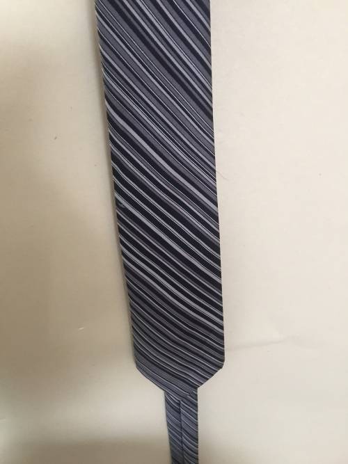 MARKHARMS Grey Stripe Tie