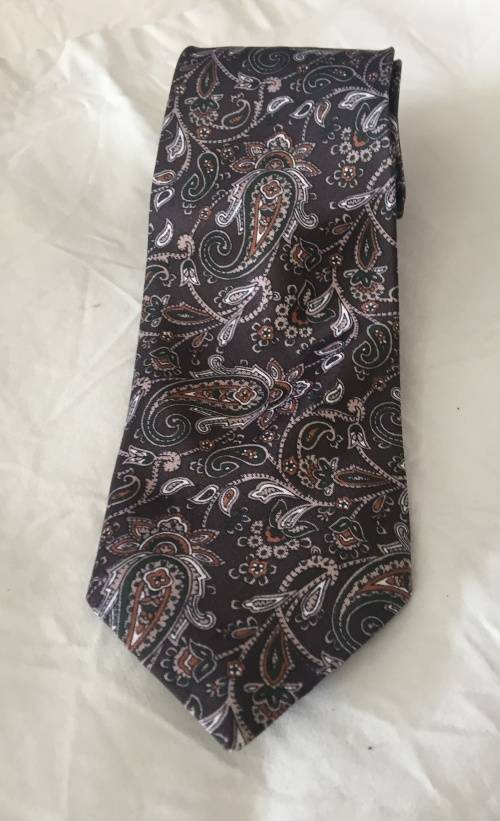 PARKSDIA Paisley print pure silk tie