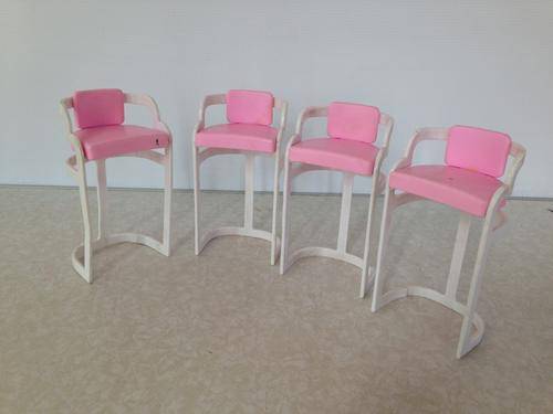 4 xMattel Barbie chairs 1990