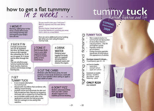Firm and lift your tummy and legs with TUMMY TUCK. Receive FREE Rescue Circulation